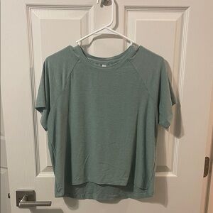 Jockey Women's Soft Green Short Sleeve Top